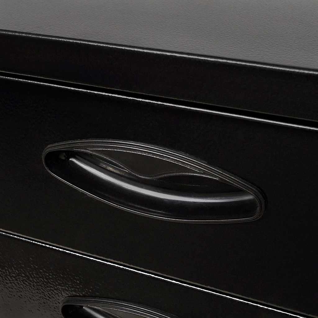 Metal Tool Chest 3 Drawers Black