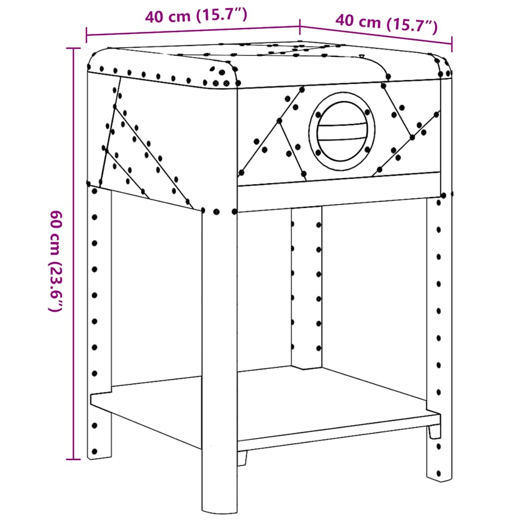 Console Table | Silver | Wood frame with aluminium paneling | Compact
