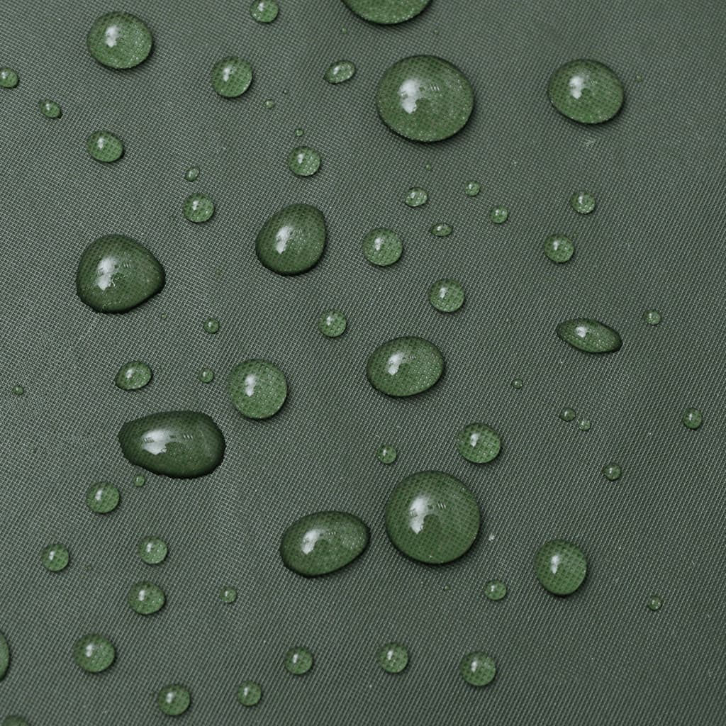 Waterproof Heavy-duty Long Raincoat with Hood Green L