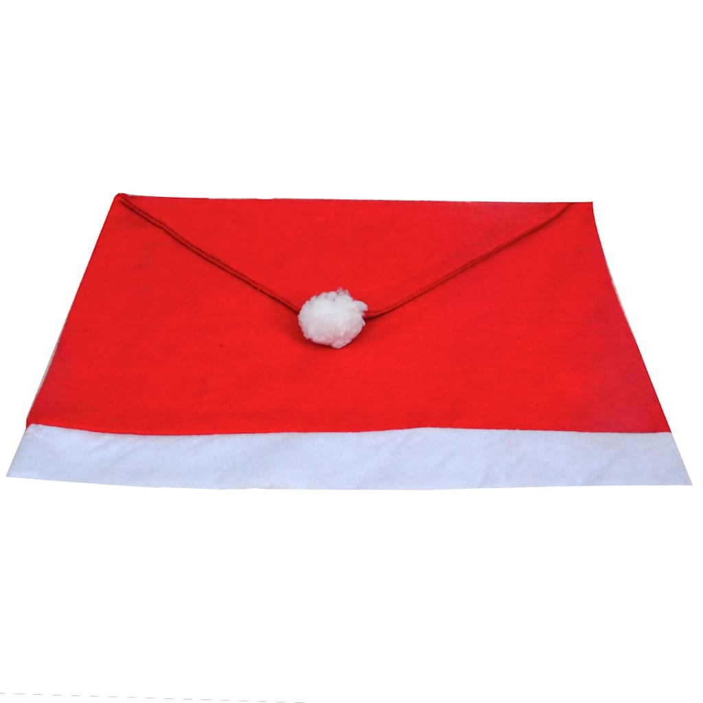Chair Back Cover | Red and White | Polyester Felt | Fits Most Chairs
