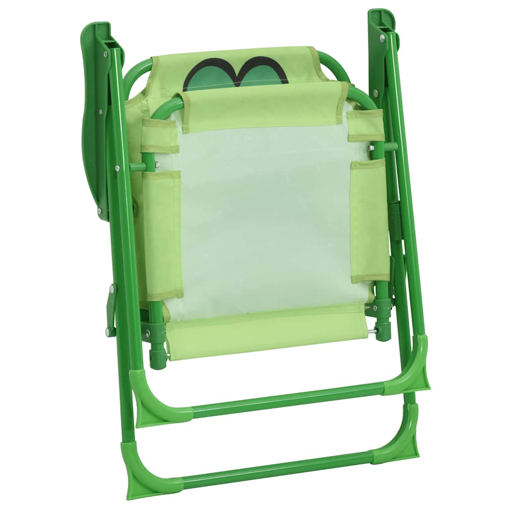 3 Piece Kids' Garden Bistro Set with Parasol Green