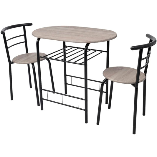 Dining Set | Black | MDF, Iron | Medium | Sleek | Breakfast Bar Set