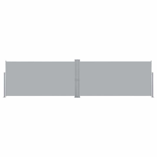 Retractable Side Awning 160x600 cm Grey
