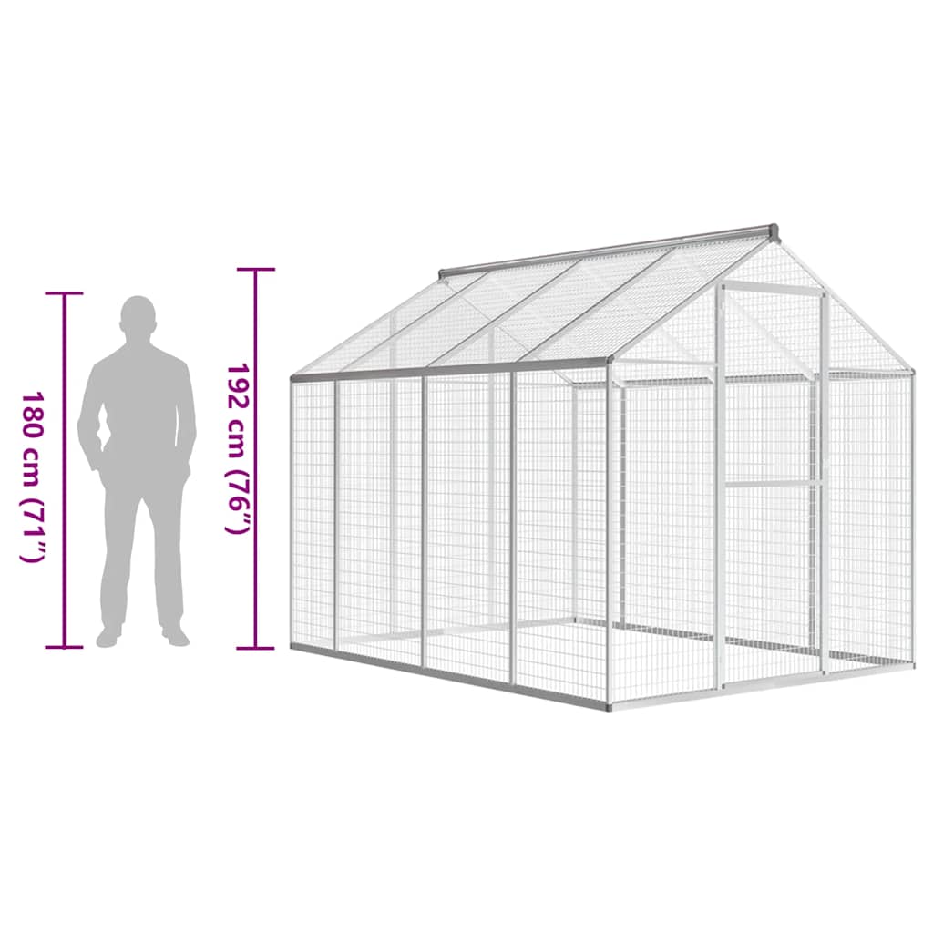 Animal House | Silver | Aluminium | Large | Durable | Aviary