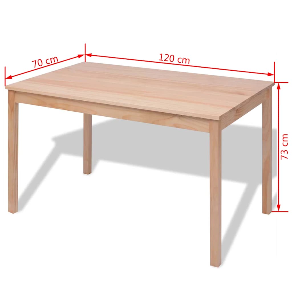 Dining Table And Chair | Brown | Pinewood | Standard | Durable