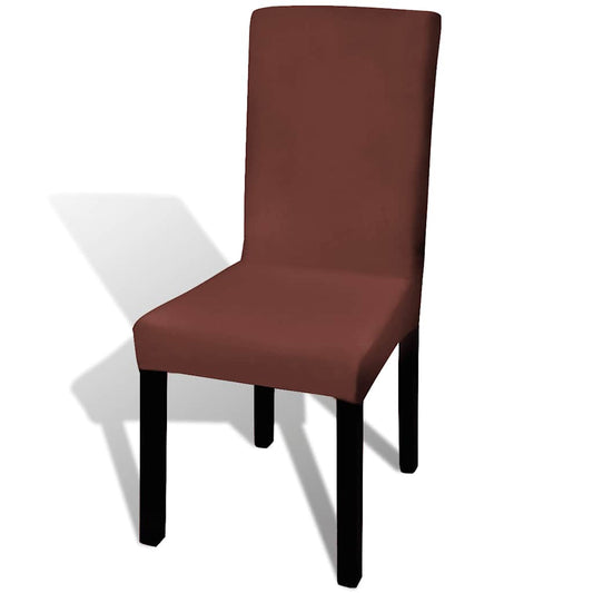 Chair Cover | Set of 4 | Brown | 90% Polyester, 10% Elastane