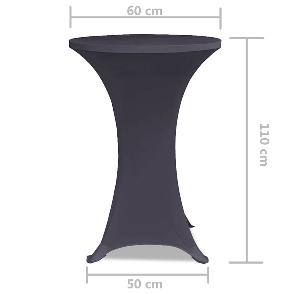 Table Cover | Set of 2 | Anthracite | 90% Polyester, 10% Elastane