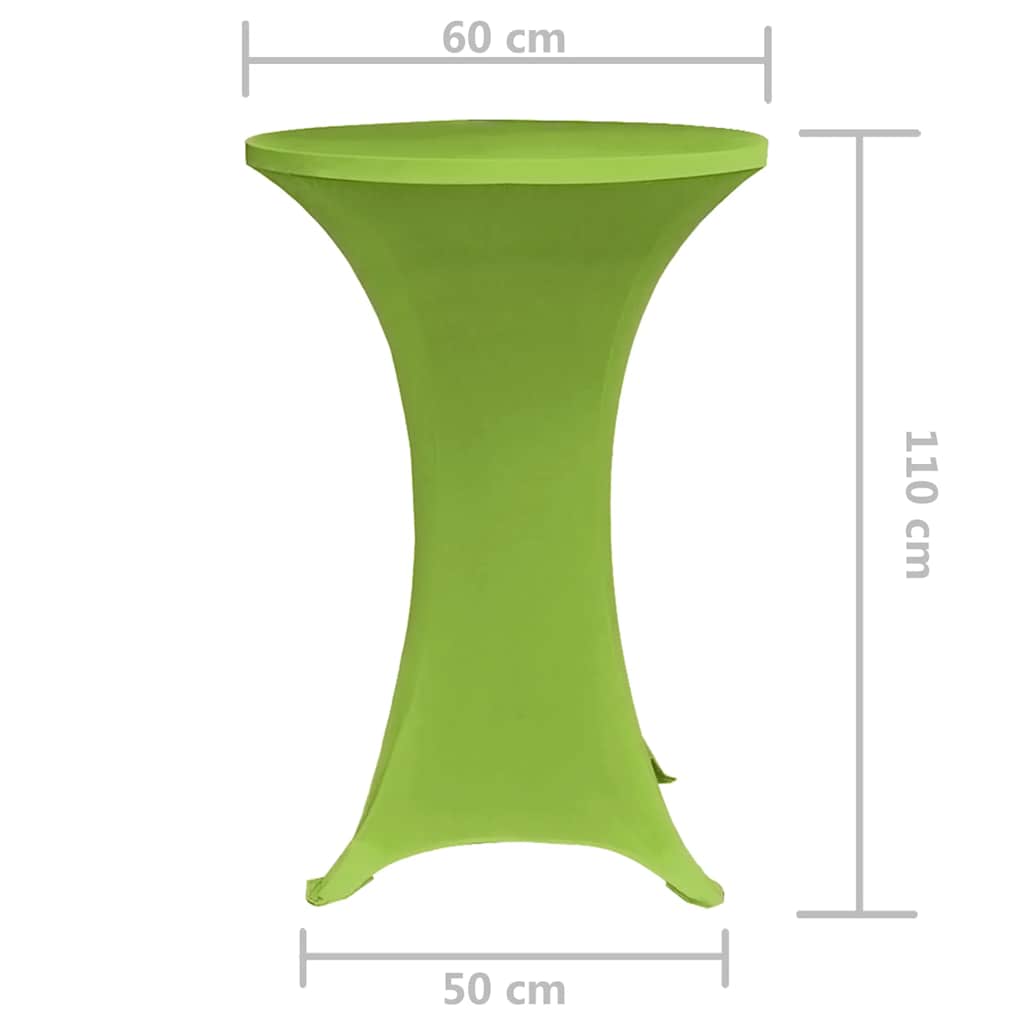 Table Cover | Set of 2 | Apple Green | 90% Polyester, 10% Elastane