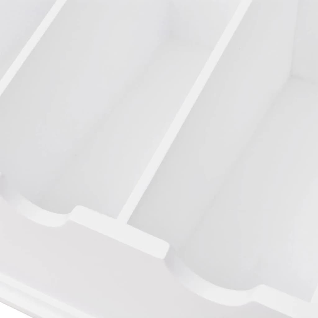 Cutlery Tray MDF White Baroque Style