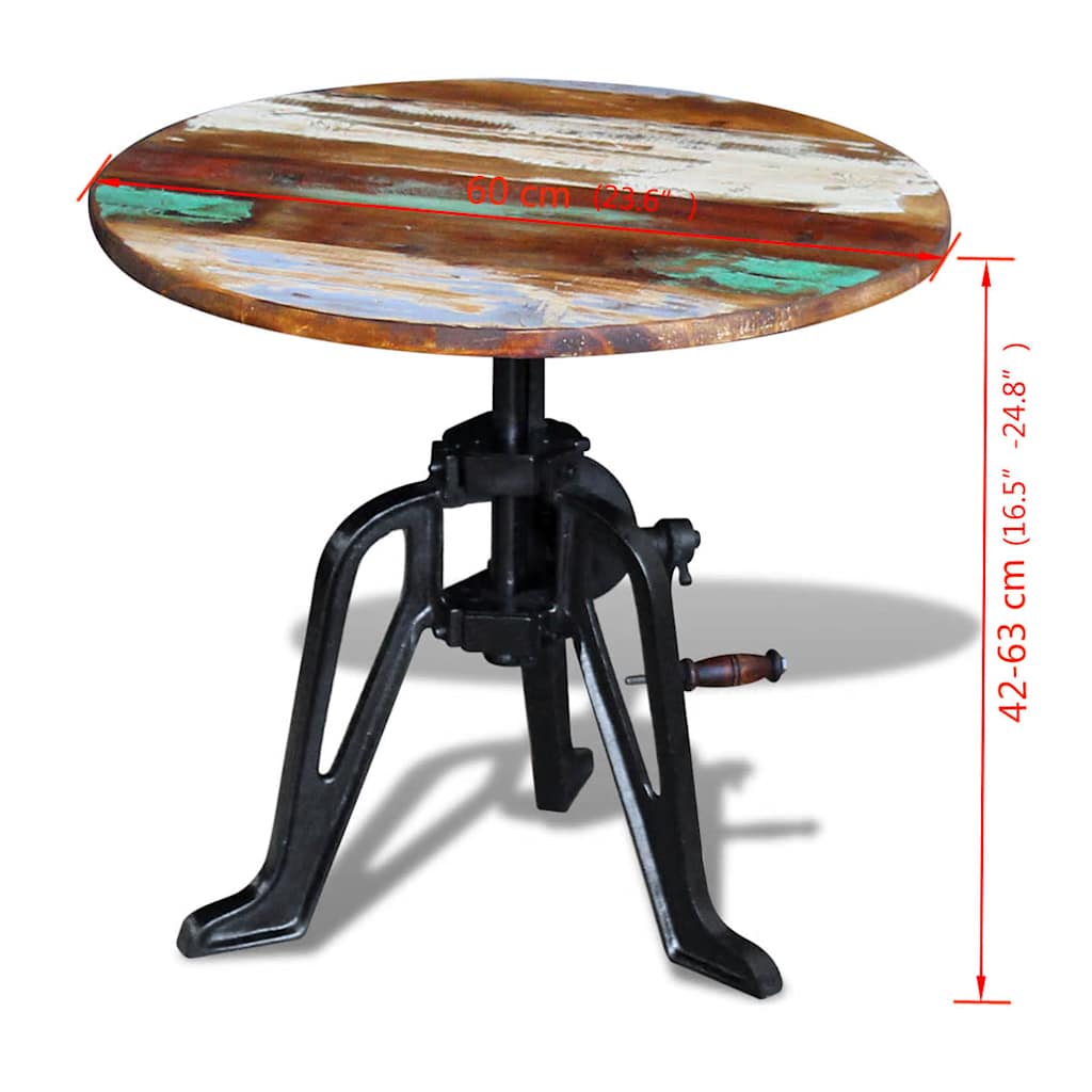 Side Table | Various shades of brown and black | Solid reclaimed wood