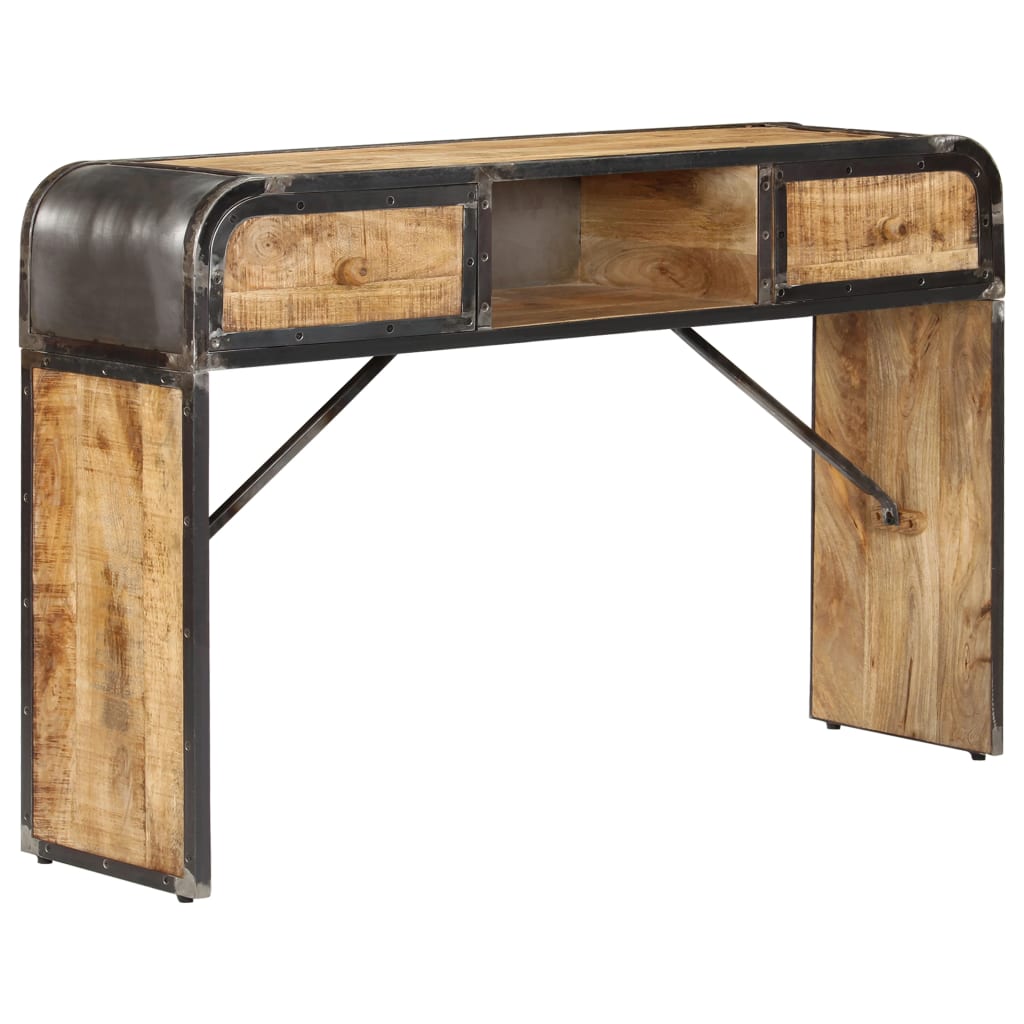 Sideboard | Natural Wood | Solid Mango Wood and Iron | Medium | Sideboard