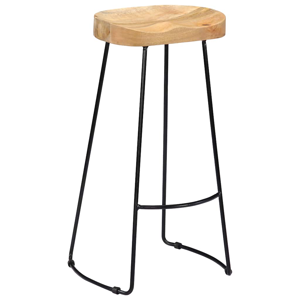 Bar Chair | Set of 2 | Brown and Black