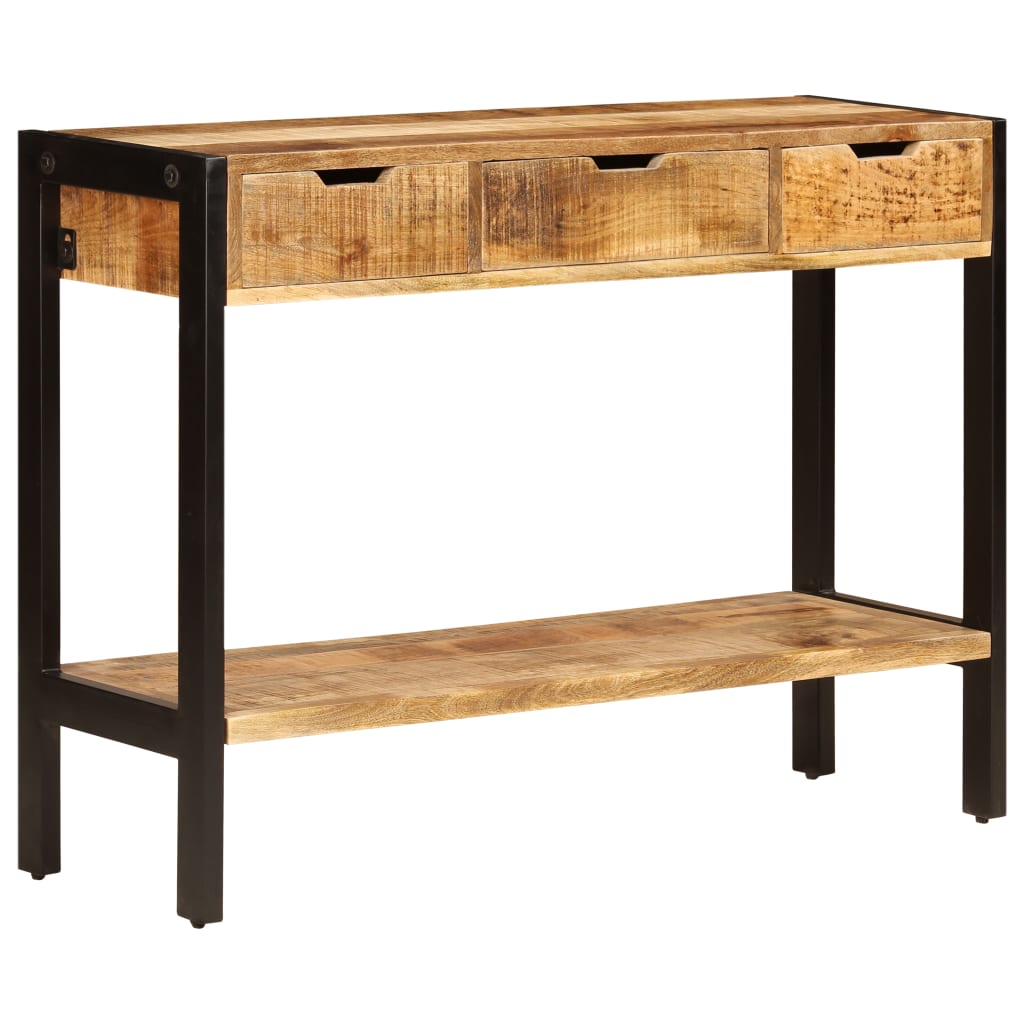 vidaXL Sideboard Brown Solid mango wood, powder-coated steel Medium