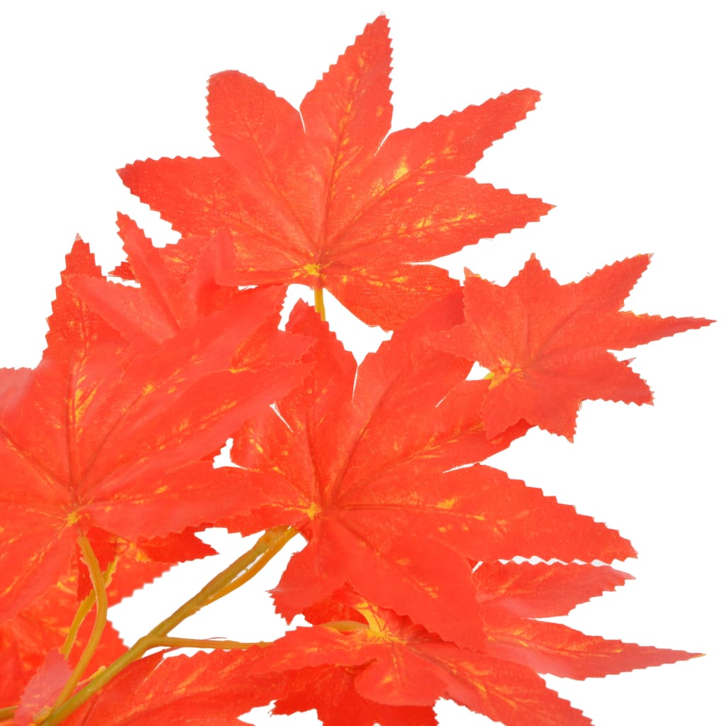 Fake Plant | Red, Brown | Plastic, Polyester, Wood | Medium