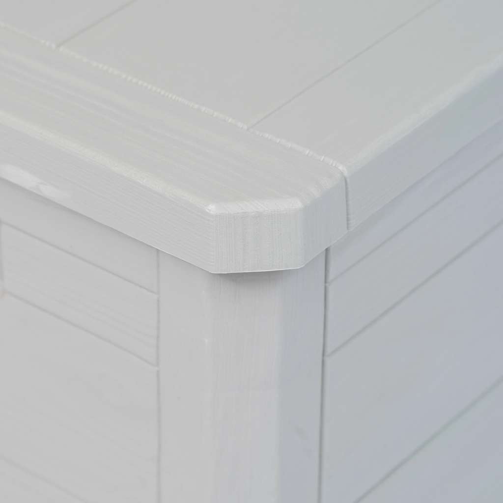 Storage Box | Light grey | Plastic with wood texture | Medium