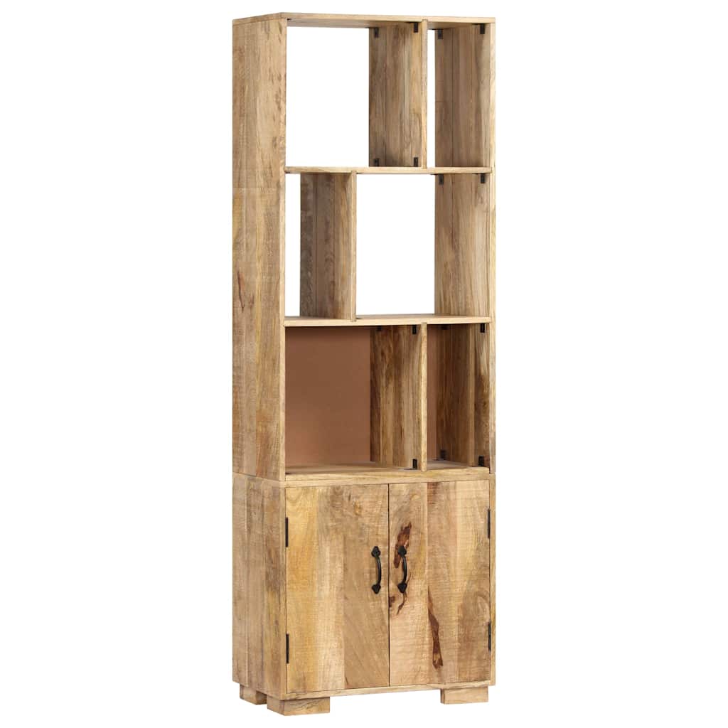 Bookshelf | Natural wood finish | Solid mango wood | 60 x 35 x 180 cm