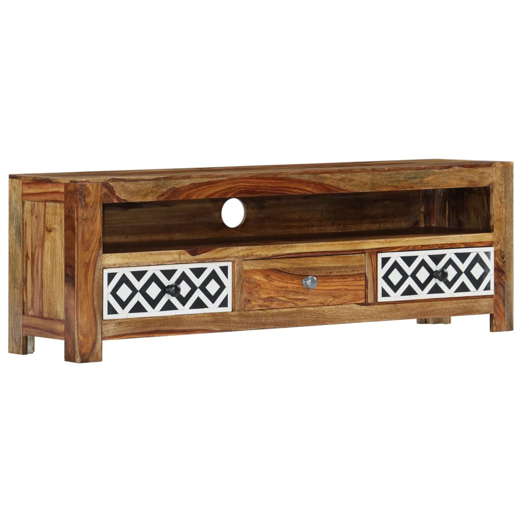 TV Stand 47.2"x11.8"x15.7" Solid Wood Acacia