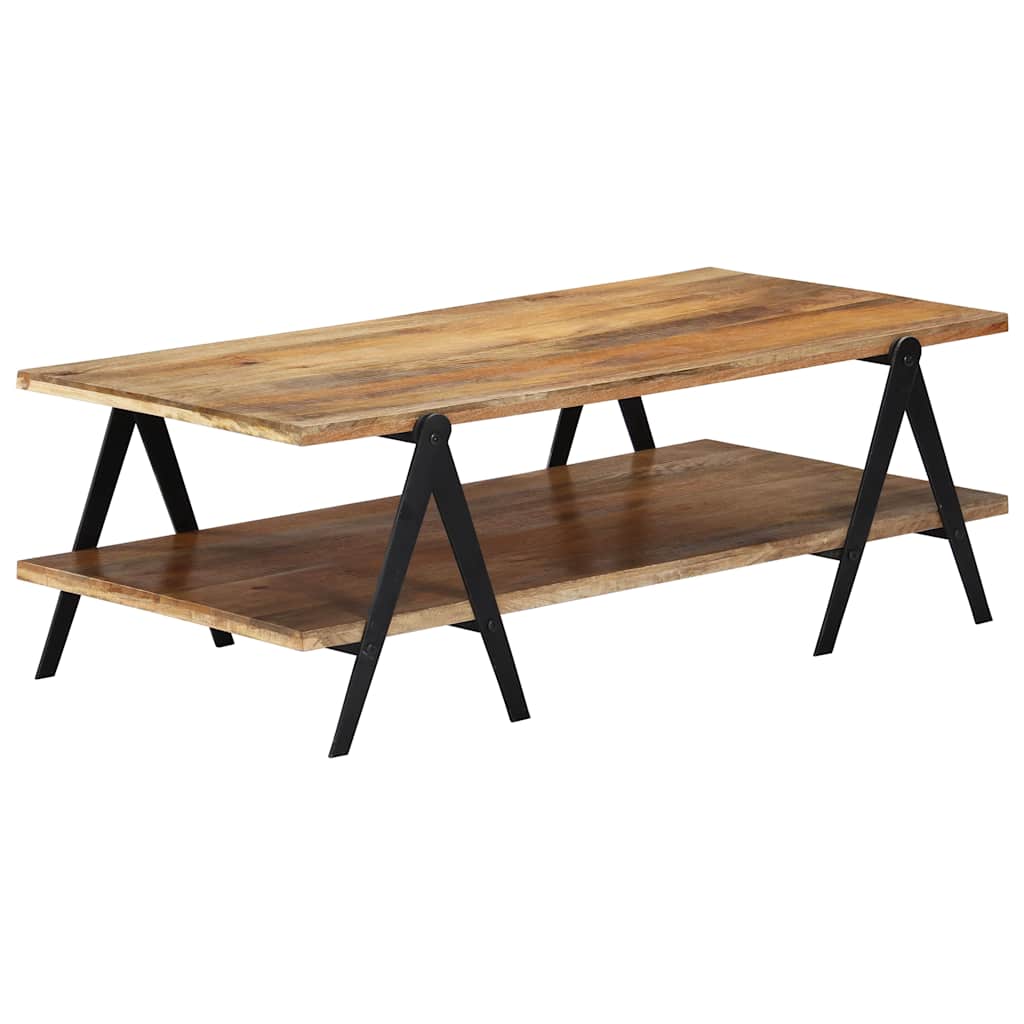 Coffee Table | Brown | Solid mango wood, powder-coated steel | Medium