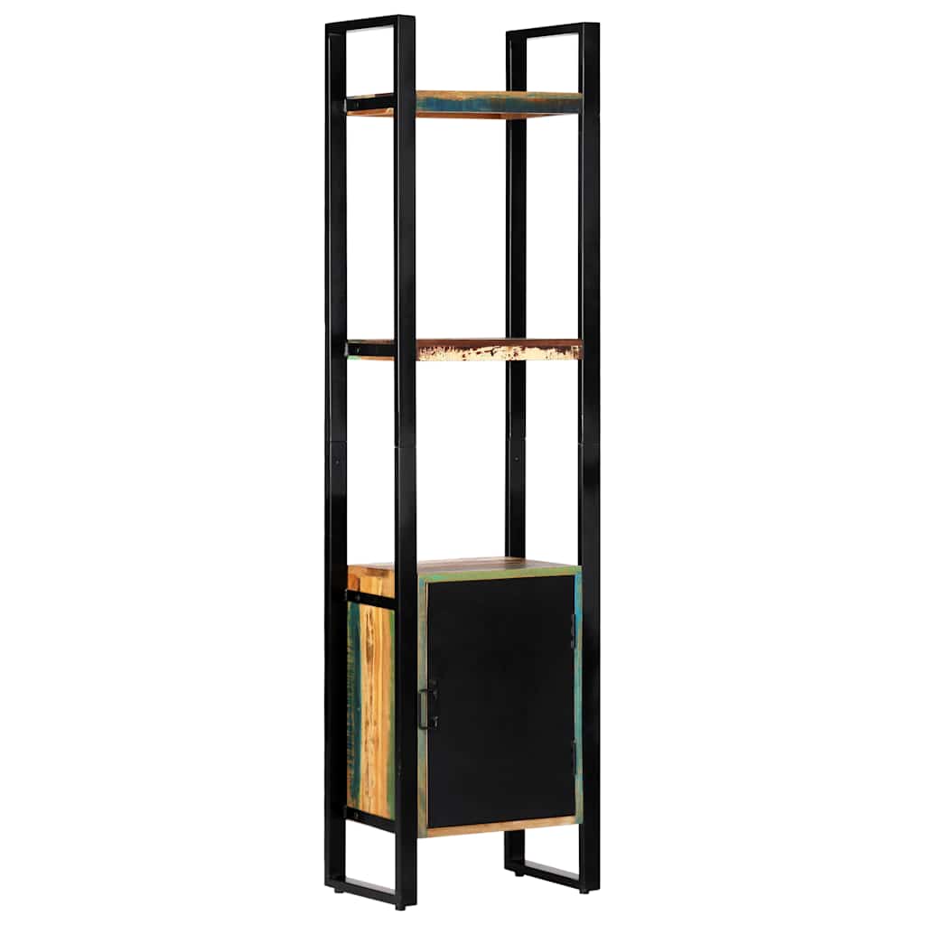 Bookshelf | Various wood tones | Reclaimed wood and powder-coated iron