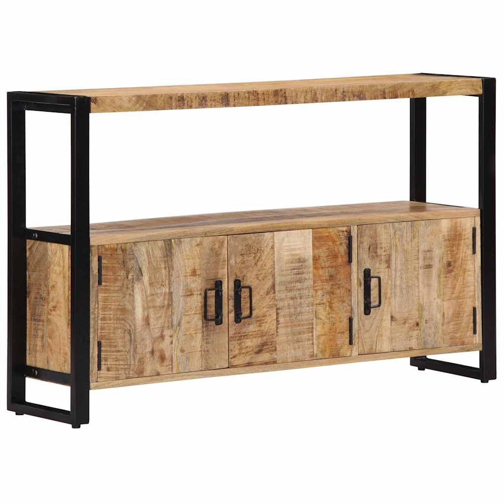 Side Cabinet | Natural mango wood | Solid mango wood, powder-coated steel