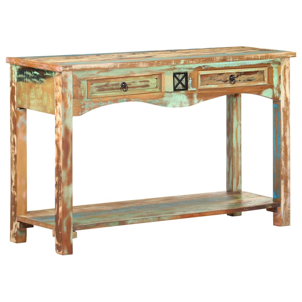 Console Table | Multi-coloured with green, brown, beige
