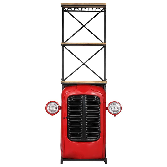 247871 vidaXL Tractor Wine Cabinet 49x31x172 cm Solid Mango Wood
