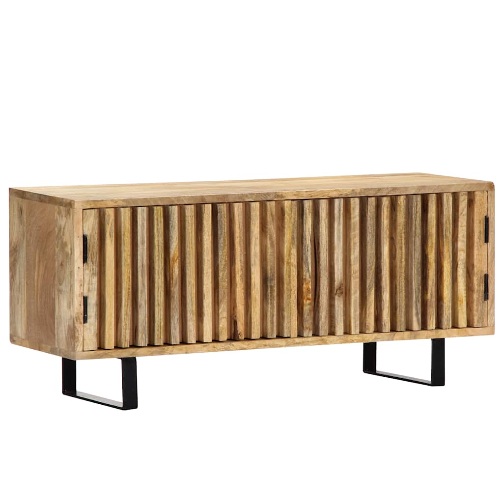TV Stand | Natural wood | Solid mango wood | Compact | TV Stand