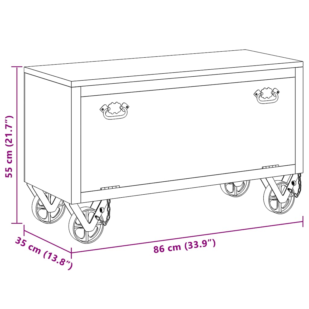 Shoe Cabinet | Natural Mango Wood | Solid Mango Wood | Medium