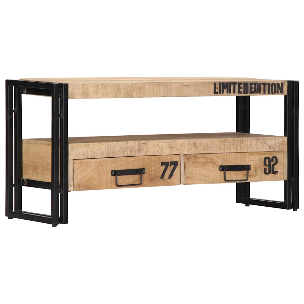 TV Stand | Mango Wood and Black