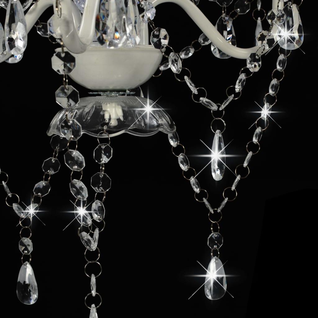Chandelier | White | Metal | Standard | Decorative Inlays | Chandelier