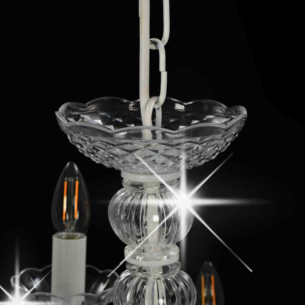 Chandelier | White (frame) + Transparent (beads)