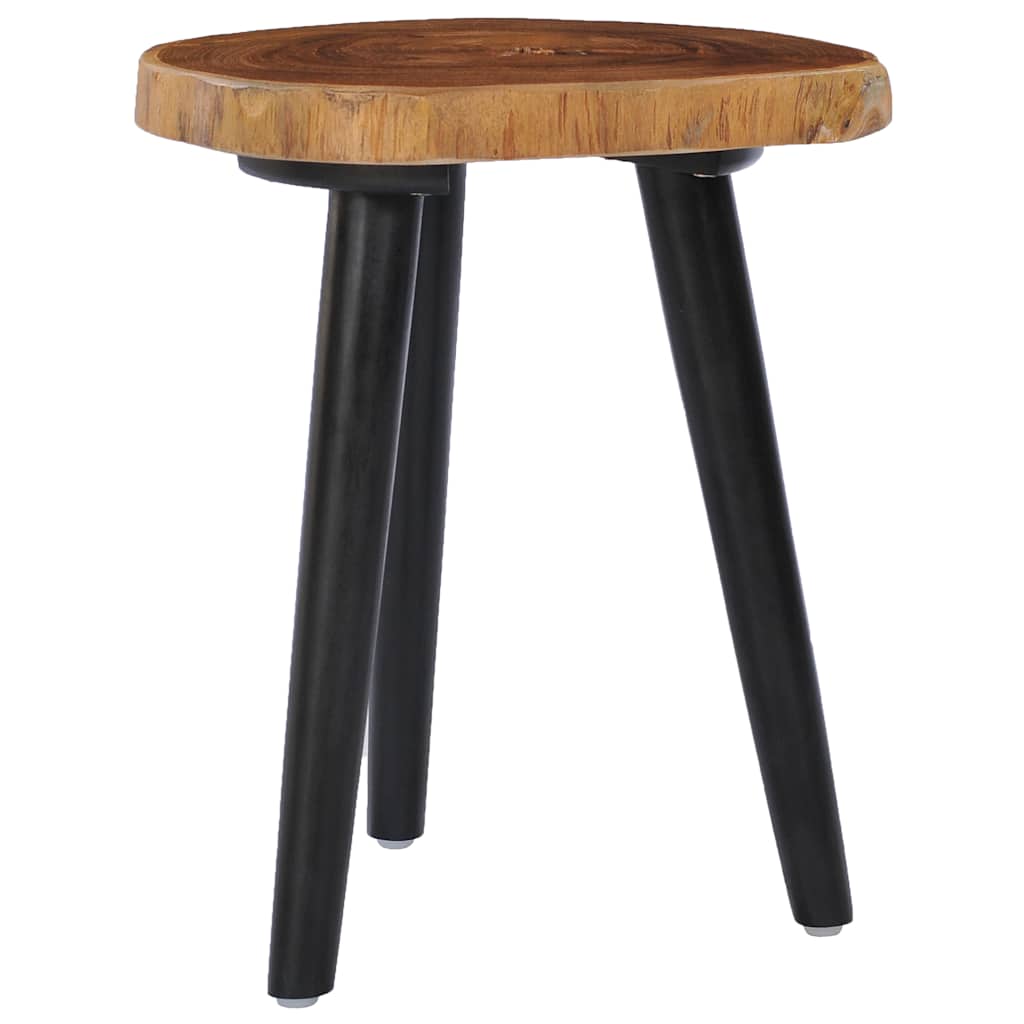 Coffee Table | Natural and Black | Solid Teak Wood | Small