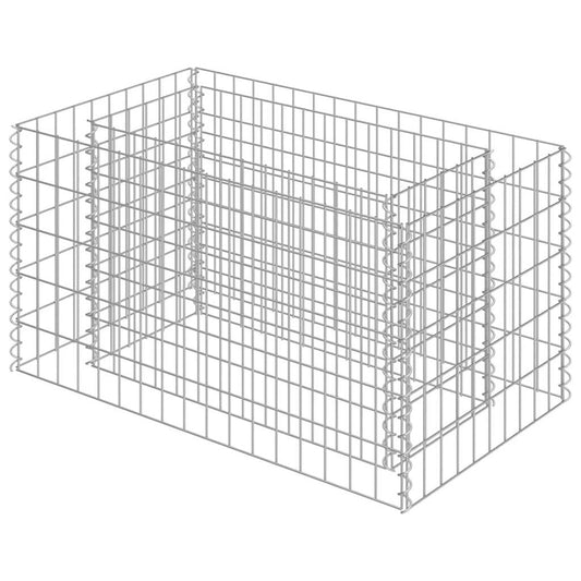 Gabion Raised Bed | Silver | Galvanised Steel | Medium | Durable