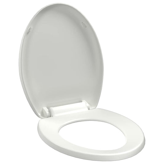Soft-close Toilet Seat with Quick-release Design White