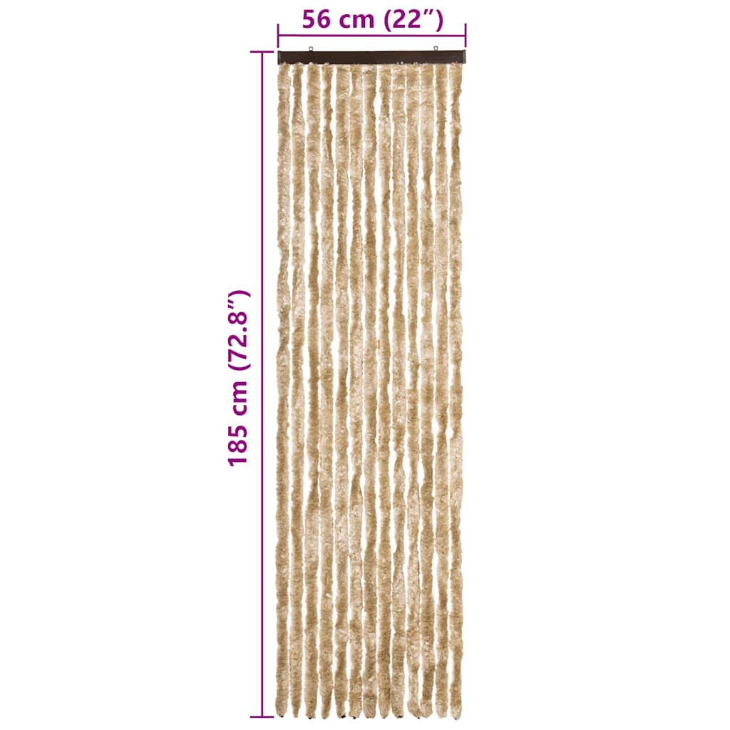 Insect Curtain Beige 56x185 cm Chenille