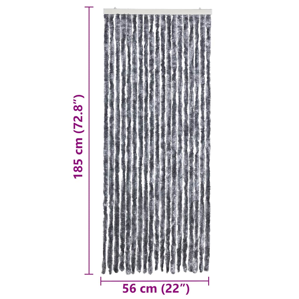Insect Curtain Silver 56x185 cm Chenille