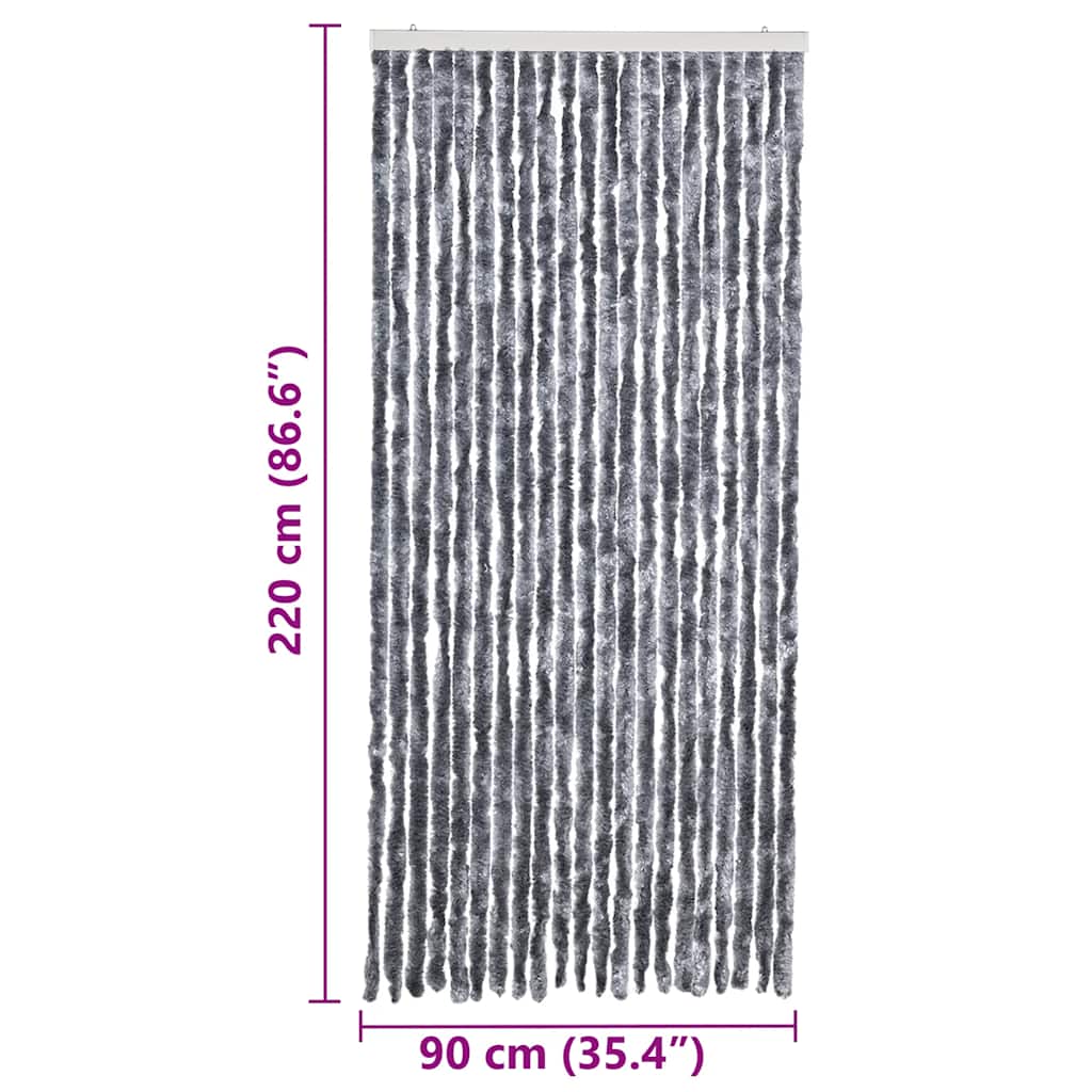 Insect Curtain Silver 90x220 cm Chenille
