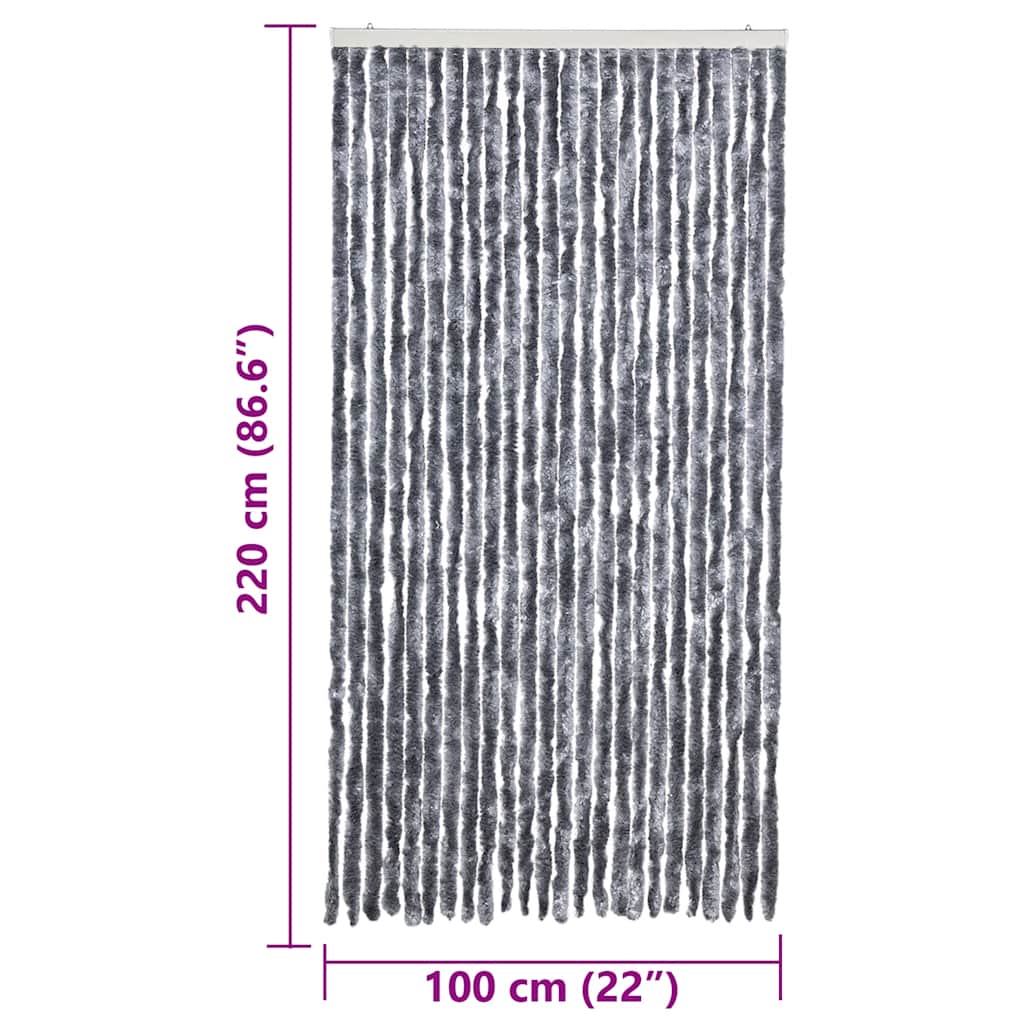 Insect Curtain Silver 100x220 cm Chenille