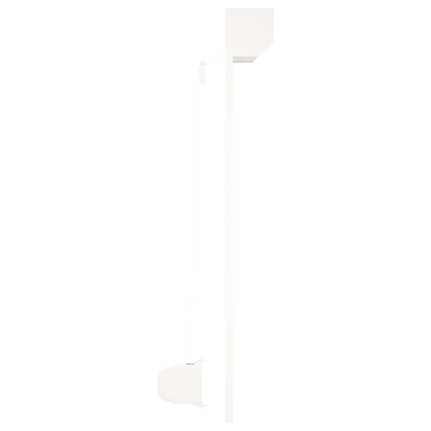 Roller Shutter White 100 x 120 cm Aluminium and Polyurethane