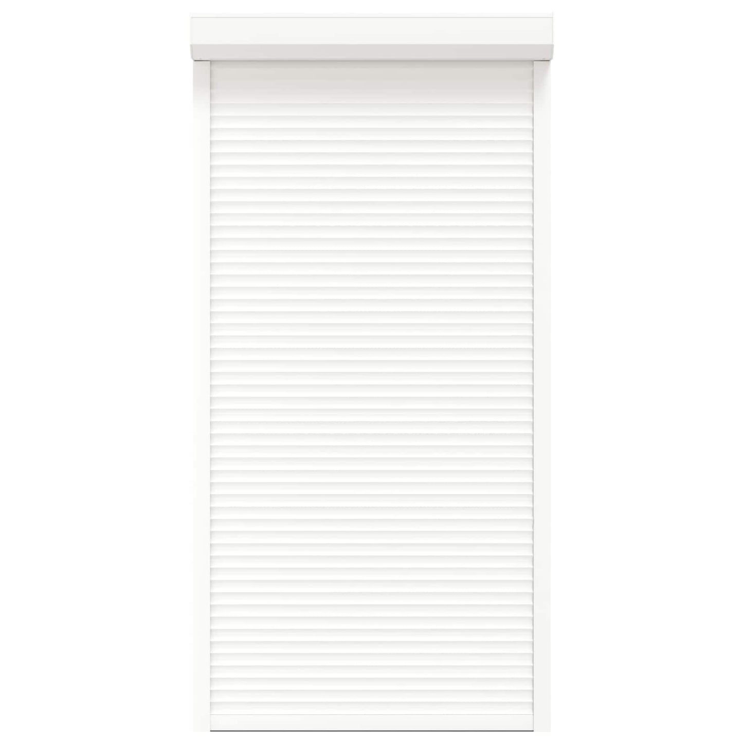 Roller Shutter White 110 x 220 cm Aluminium and Polyurethane