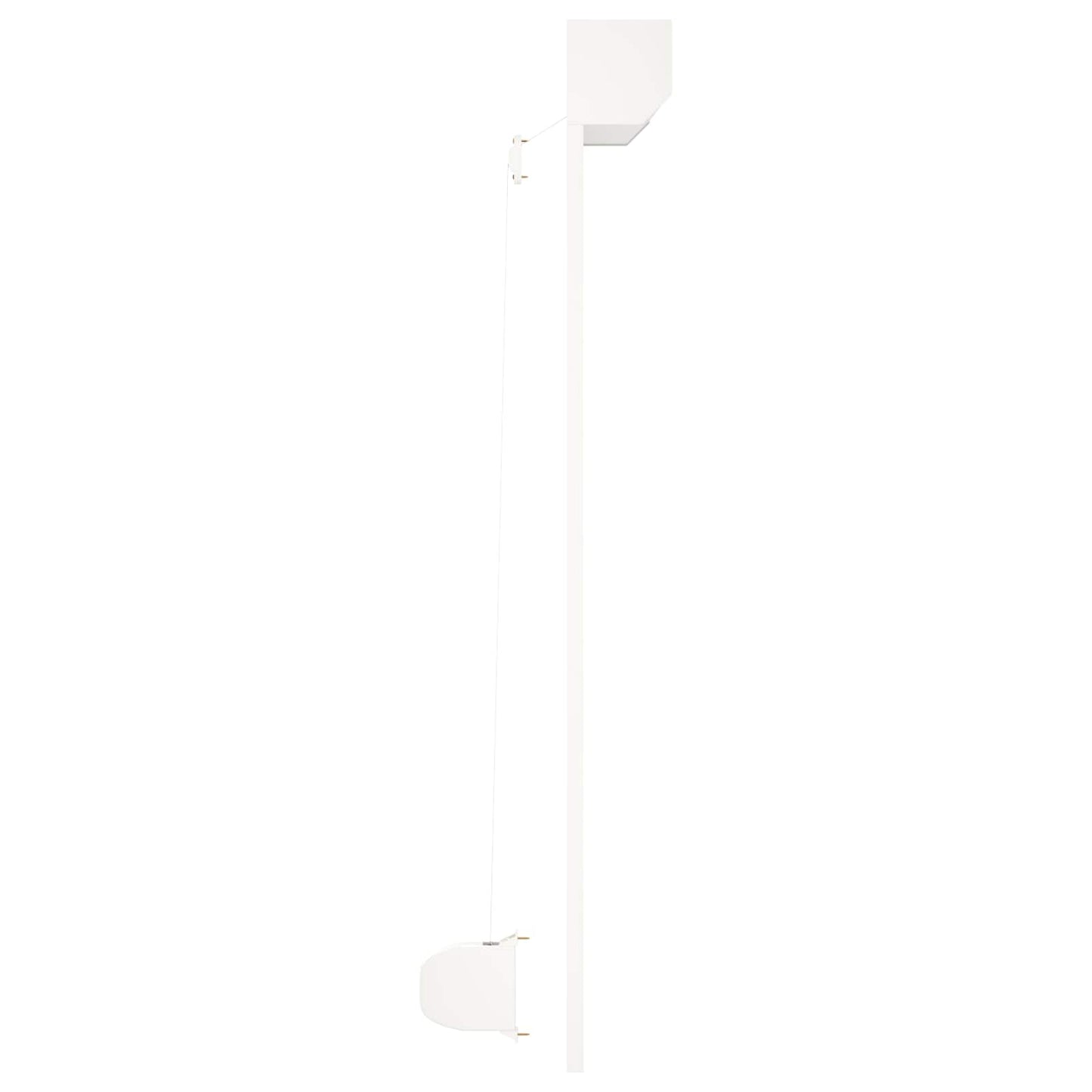Roller Shutter White 130 x 140 cm Aluminium and Polyurethane
