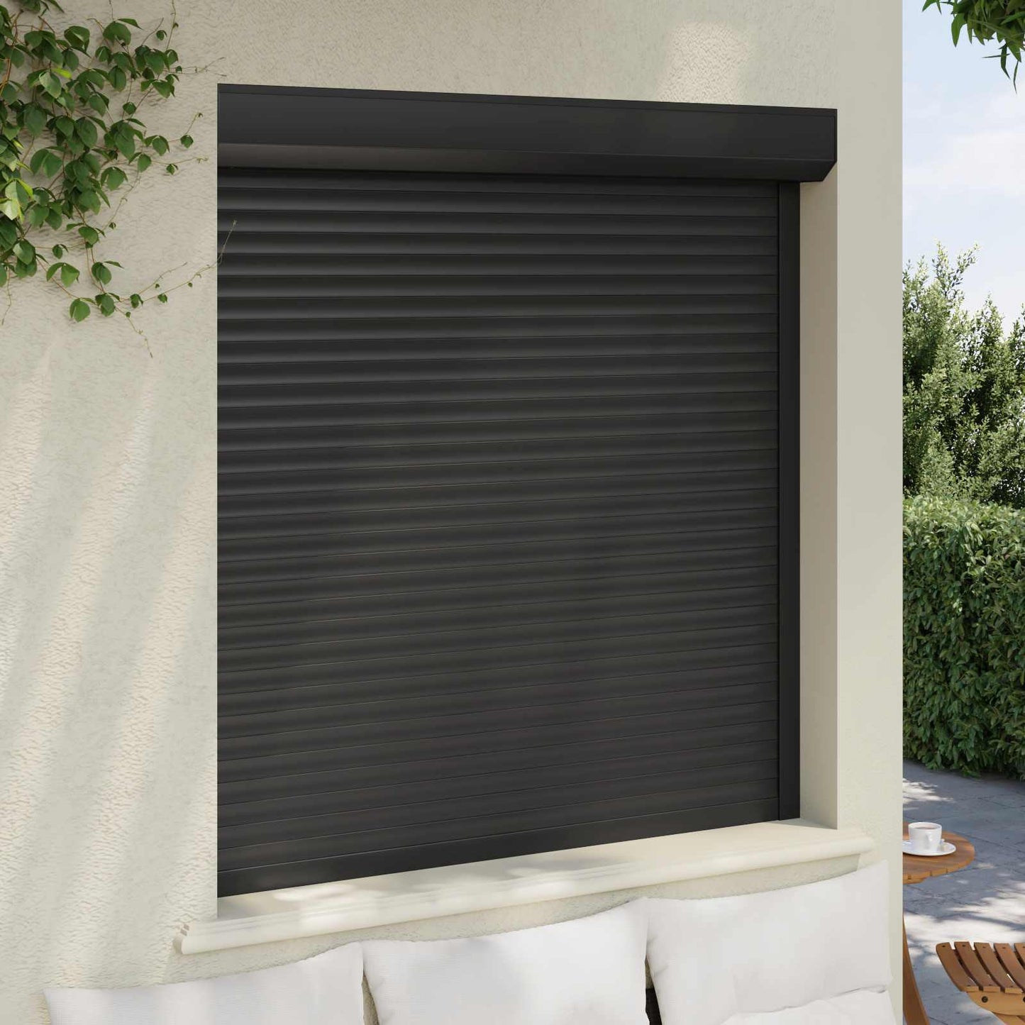 Roller Shutter Manual Anthracite 130 x 140 cm