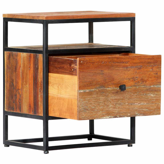 Bedside Cabinet | Multicolour | Solid reclaimed wood | Small