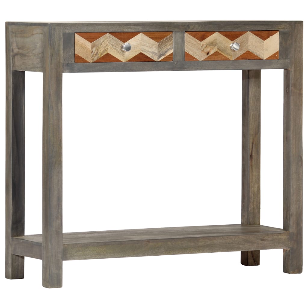 Console Table | Grey | Solid mango wood | 86 x 30 x 76 cm | Console Table