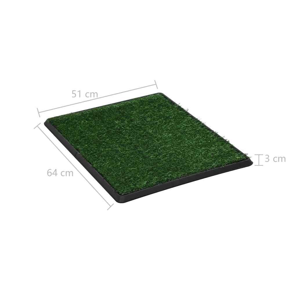 Pet Toilet | Green, Black | PP, PS, PE | 64x51x3 cm | Portable