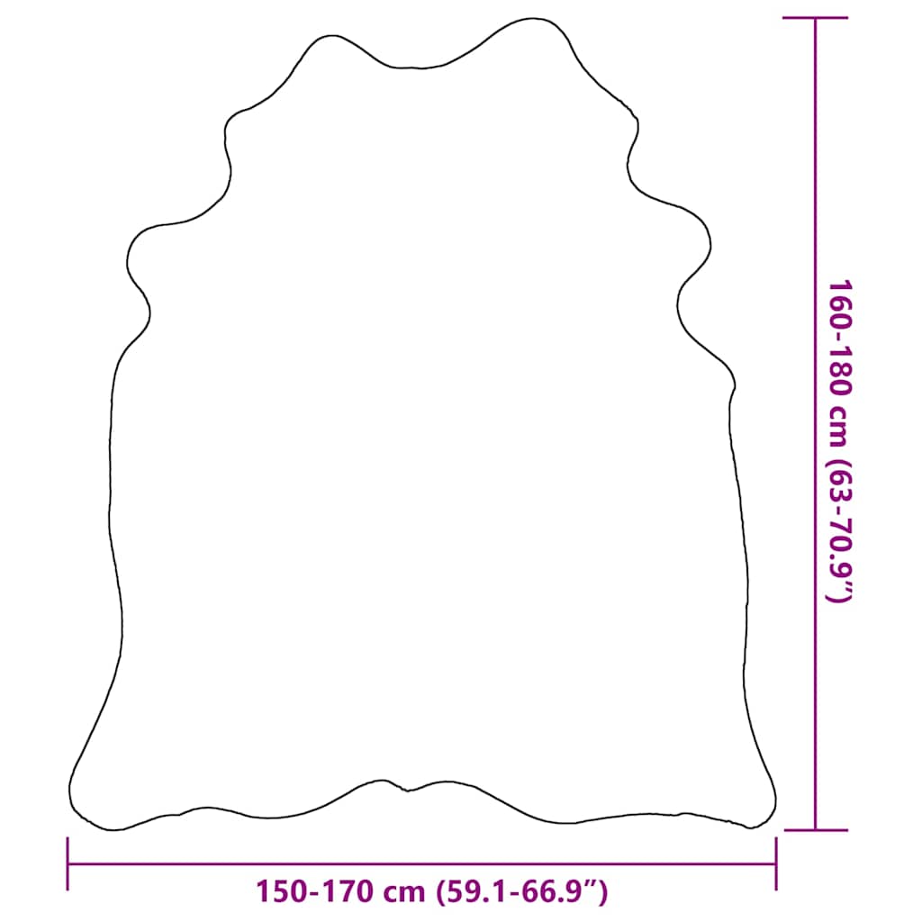 Rug | Black | Cowhide | 150 x 170 cm | Decorative Inlays | Rug | Other