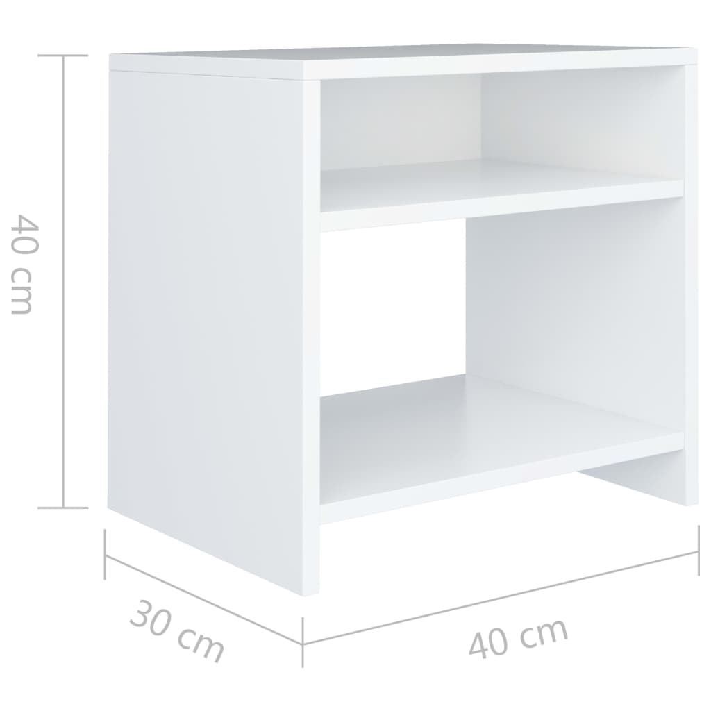 Bedside Cabinet | White | Engineered wood | Medium | Bedside Cabinet