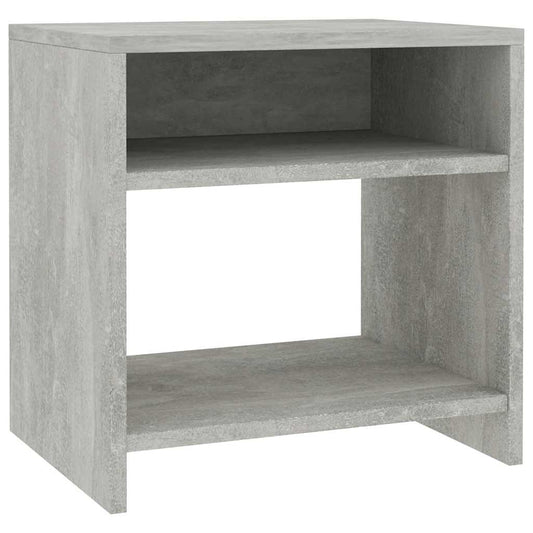 Bedside Cabinet | Concrete Grey | Engineered Wood | 40 x 30 x 40 cm