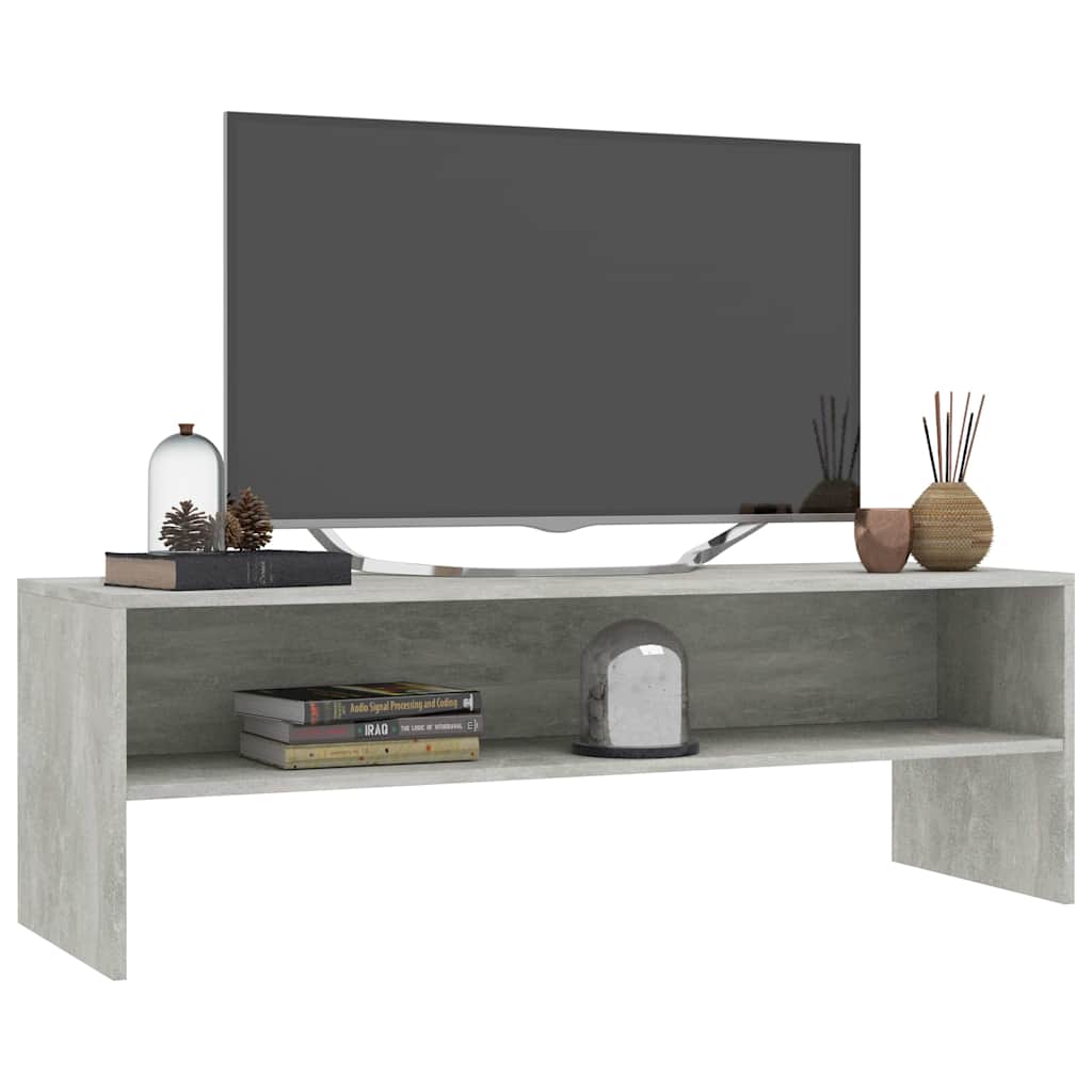 TV Cabinet | Concrete grey | Engineered wood | Medium | TV Cabinet