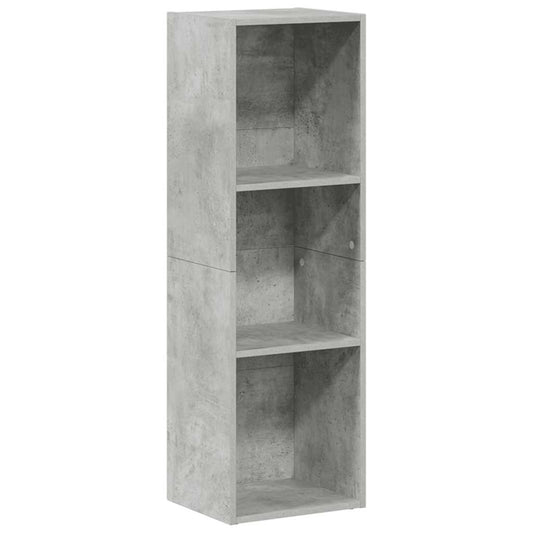 Book Cabinet | Concrete Grey | Engineered Wood | Small | Book Cabinet